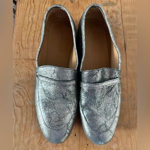 Jerome Dreyfuss metallic loafers / size 38 (womens us 8)